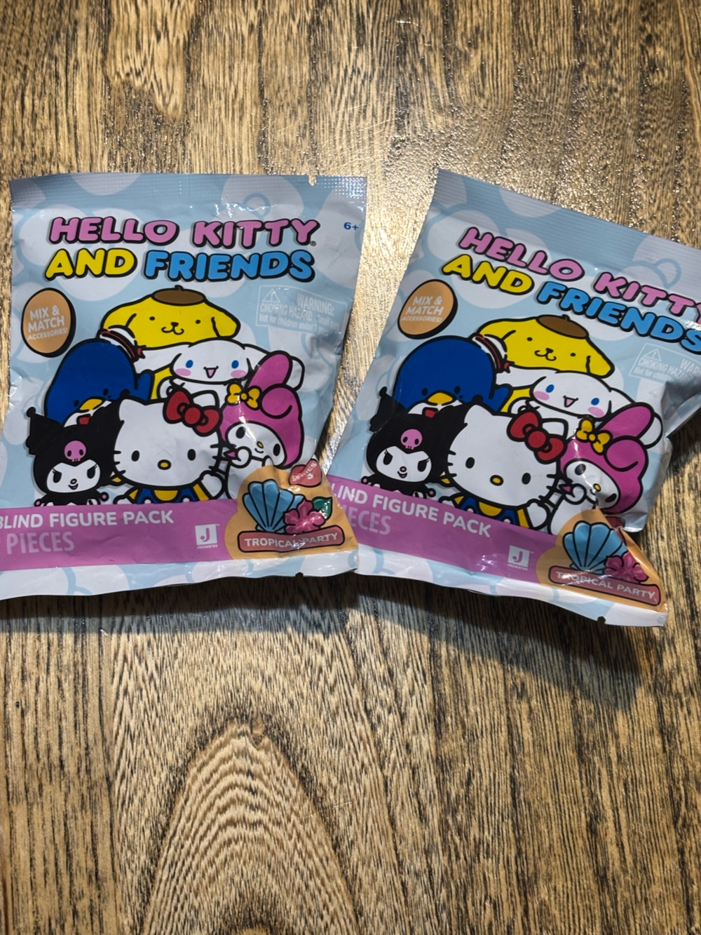 NWT bundle of 2 Hello Kitty & Friends Blind Bags, series 3 Tropical Party